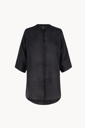 Jules, smoke gray ramie top 