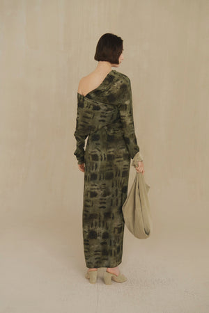 Pareo, falda de seda alva print
