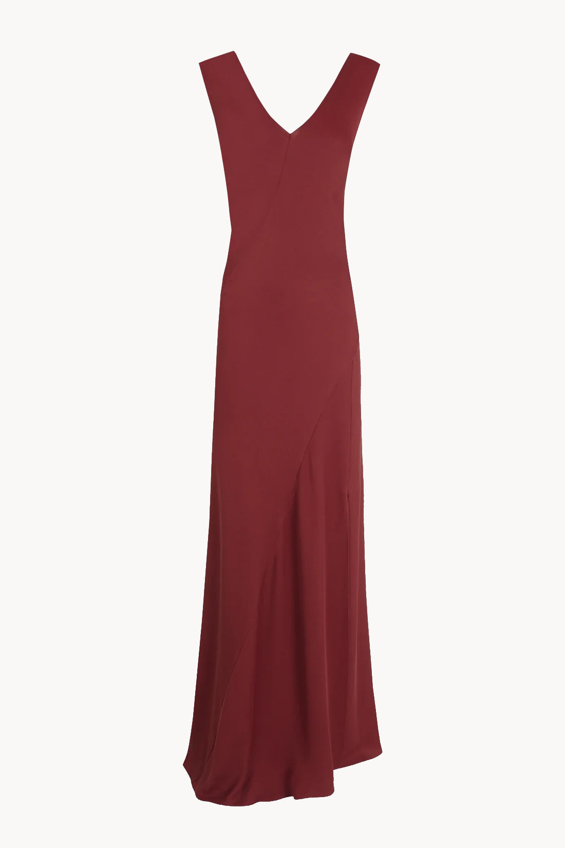 Kara, vestido de seda cereza