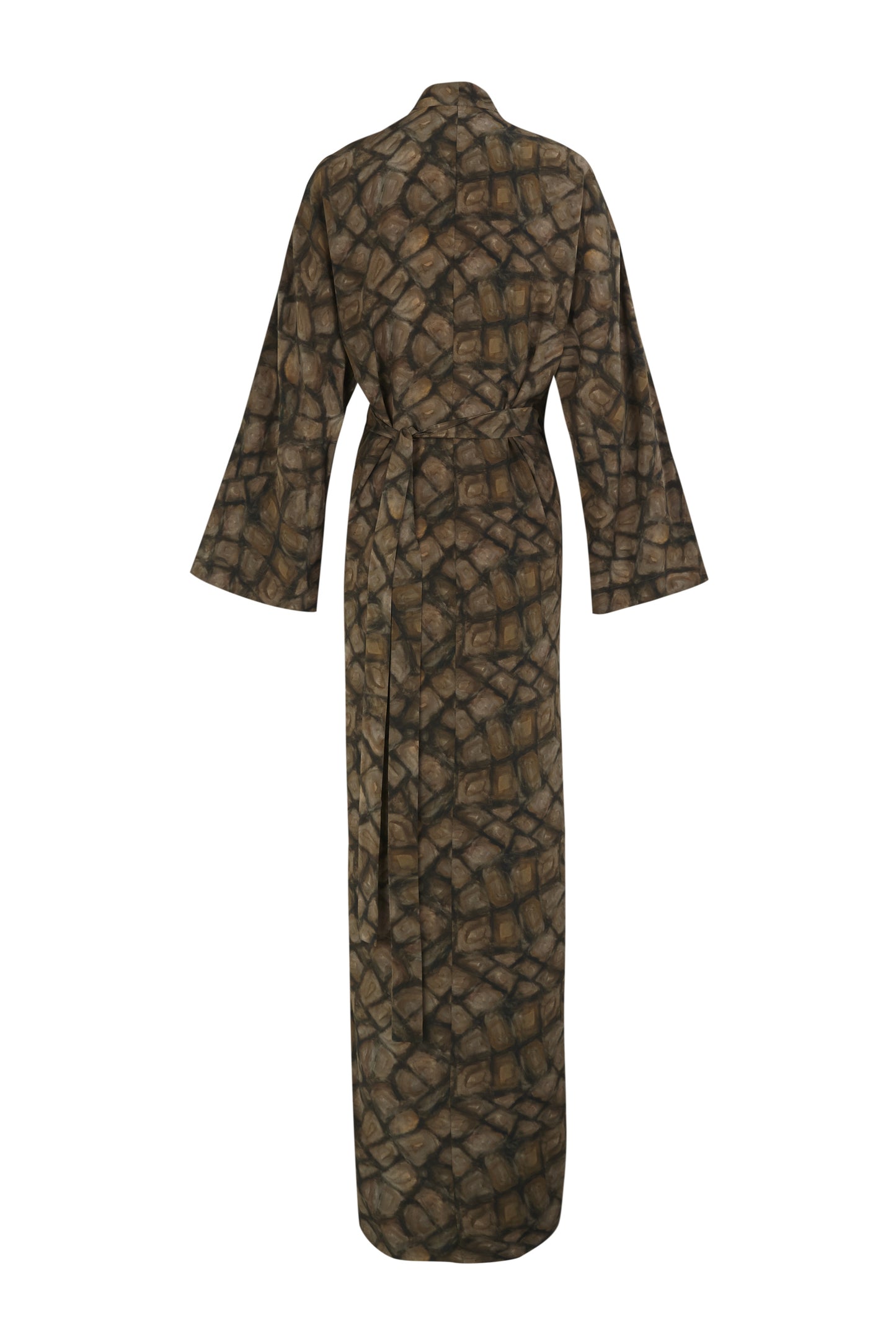 Karlie, deep print silk dress