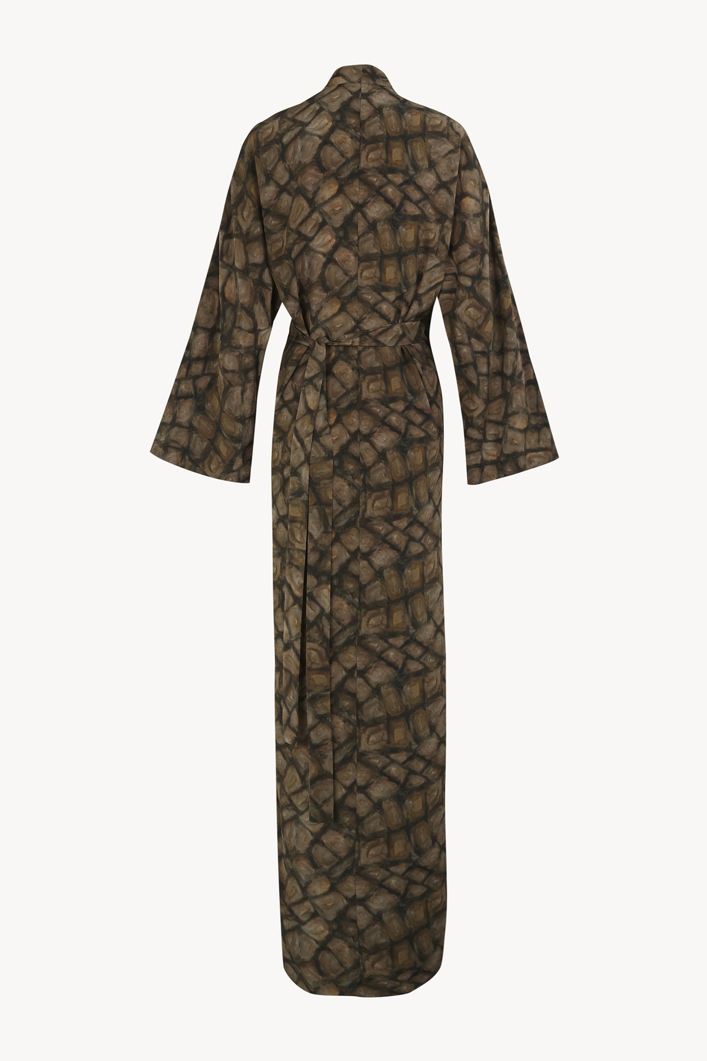 Karlie, vestido de seda deep print