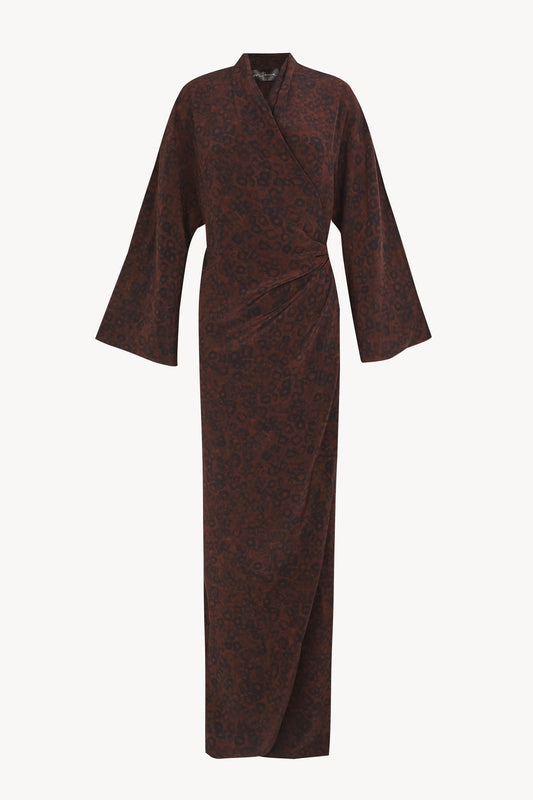 Karlie, vestido de seda hoop print