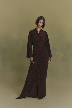 Karlie, hoop print silk dress