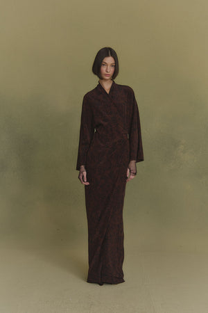 Karlie, hoop print silk dress