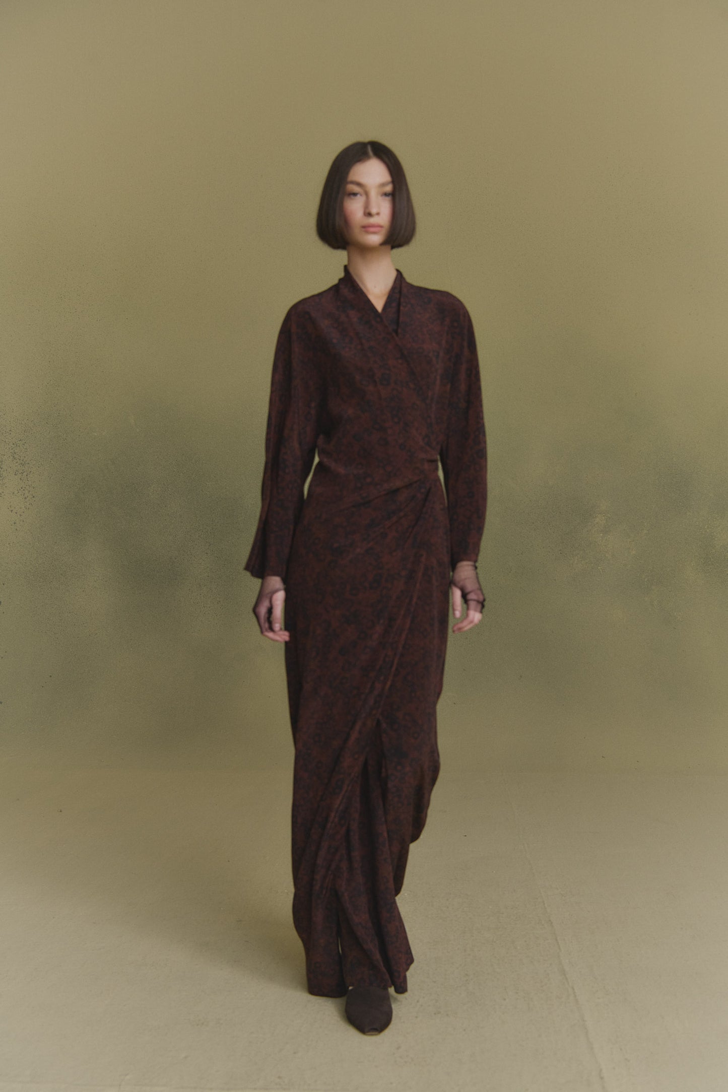 Karlie, hoop print silk dress