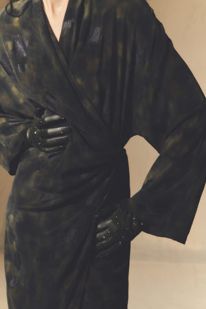 Karlie, Klimt print silk dress