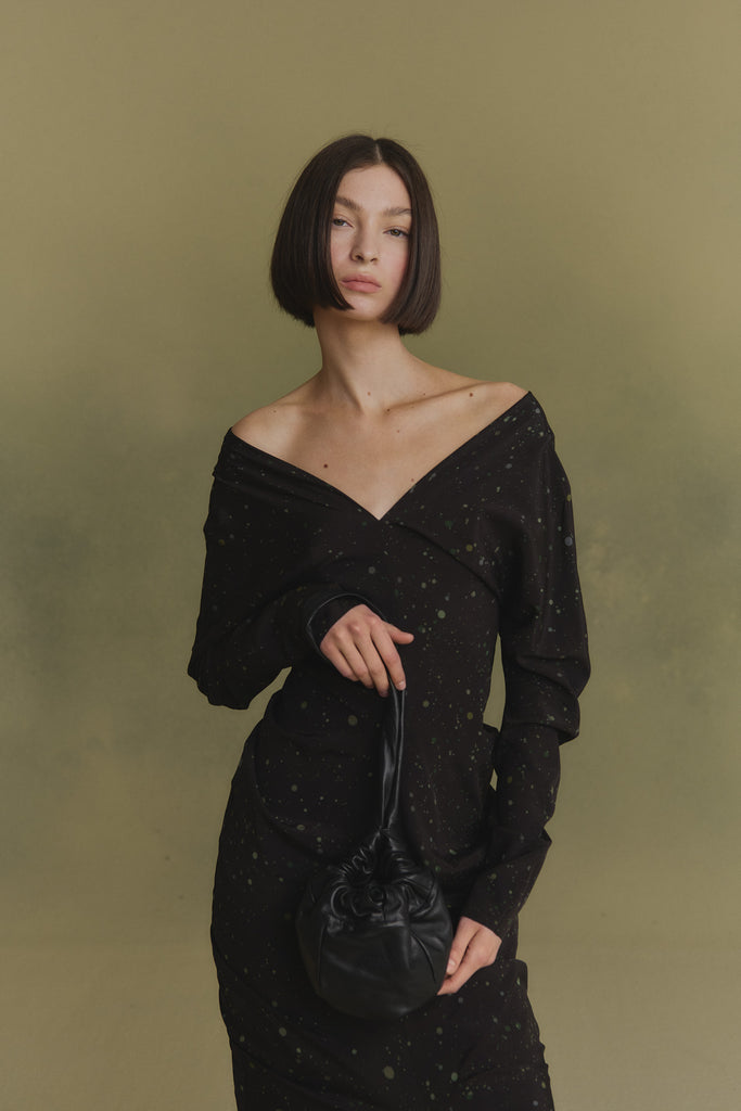 Sack S, bolso pequeño de cuero negro