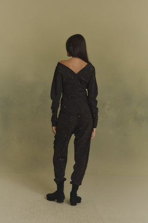 Kaz, stains print stretch silk top