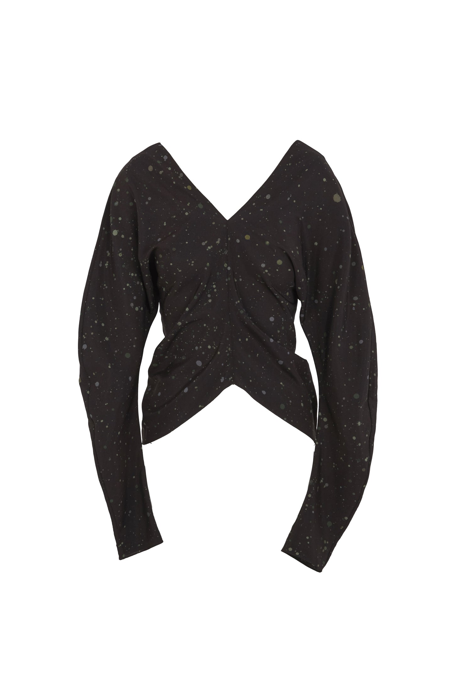 Kaz, stains print stretch silk top