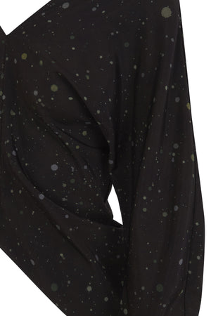 Kaz, stains print stretch silk top