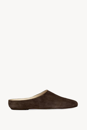 Kibal, café suede women’s babouche