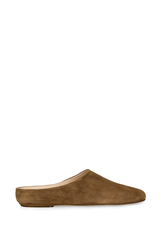 Kibal, brown suede mules