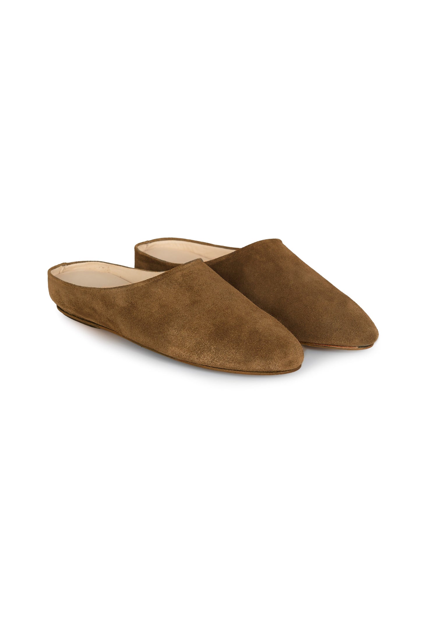 Kibal, brown suede mules