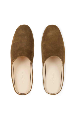 Kibal, suede men's slippers brown