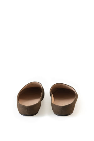 Kibal, olive suede mules