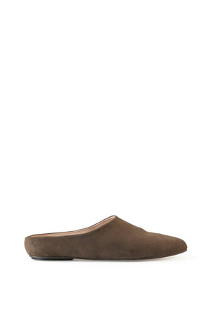 Kibal, olive suede mules