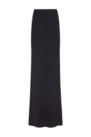 Kiiro, black silk knit skirt
