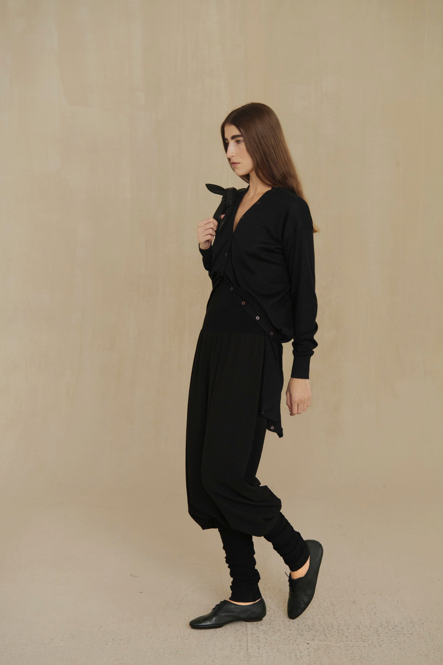 Naila, zapatos oxford de piel negra