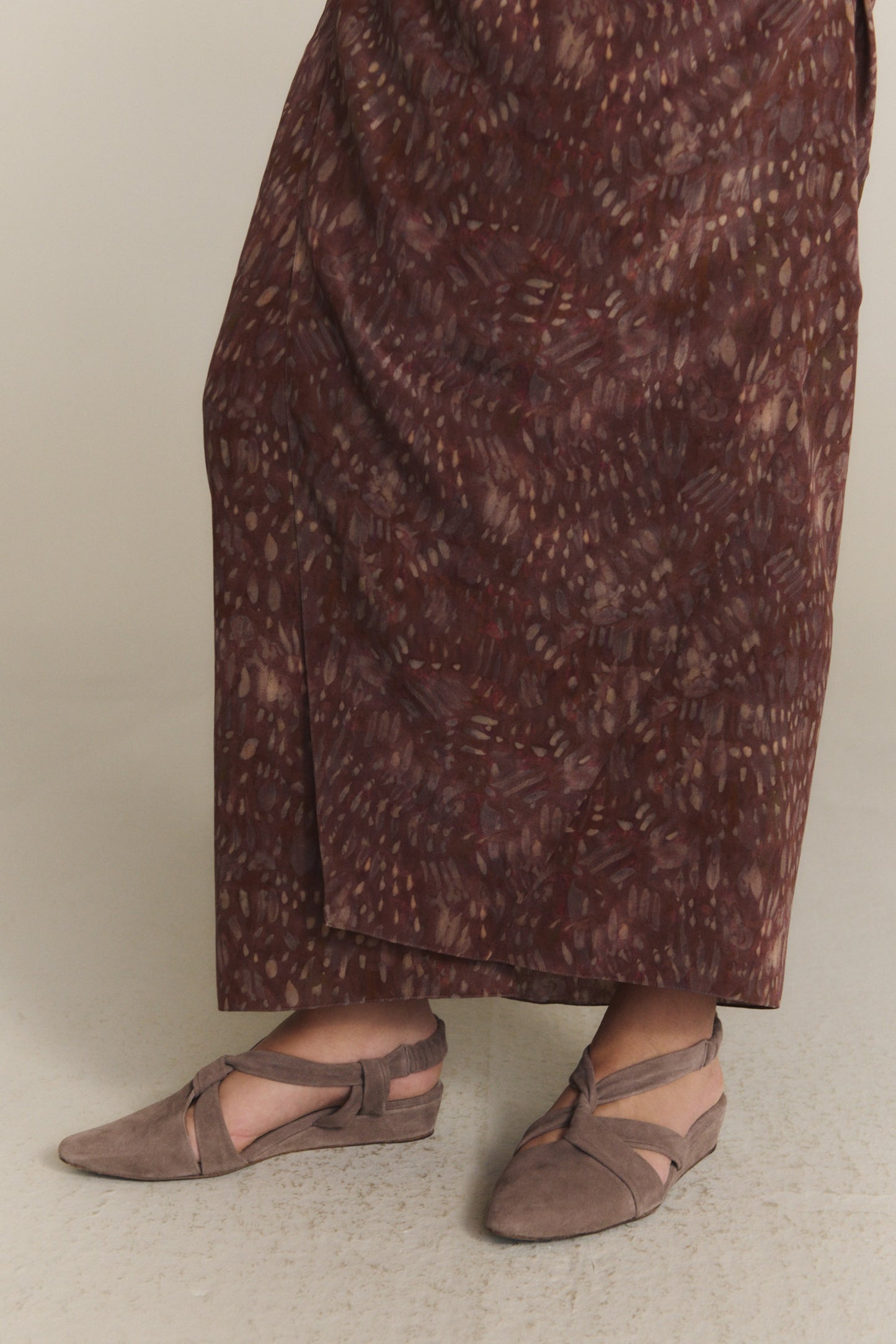 Knot, cocoa pointed shoe