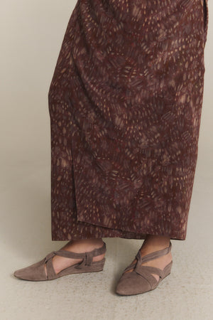 Knot, cocoa pointed shoe