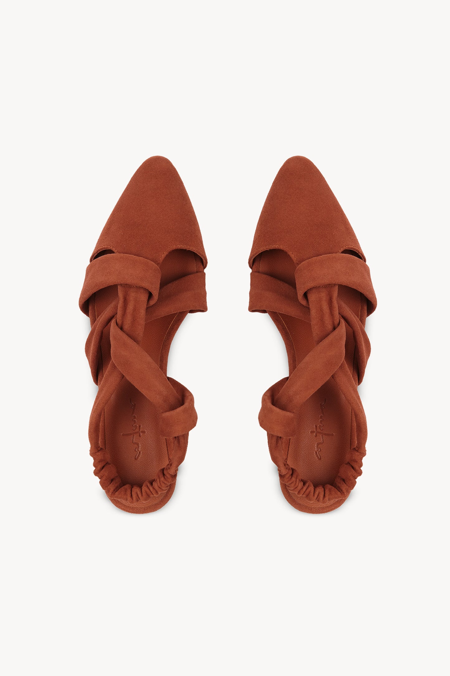 Knot, terracota pointed shoe