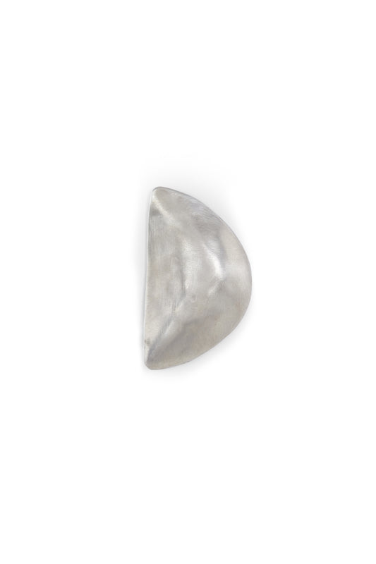 Kuu right, silver triangular earring