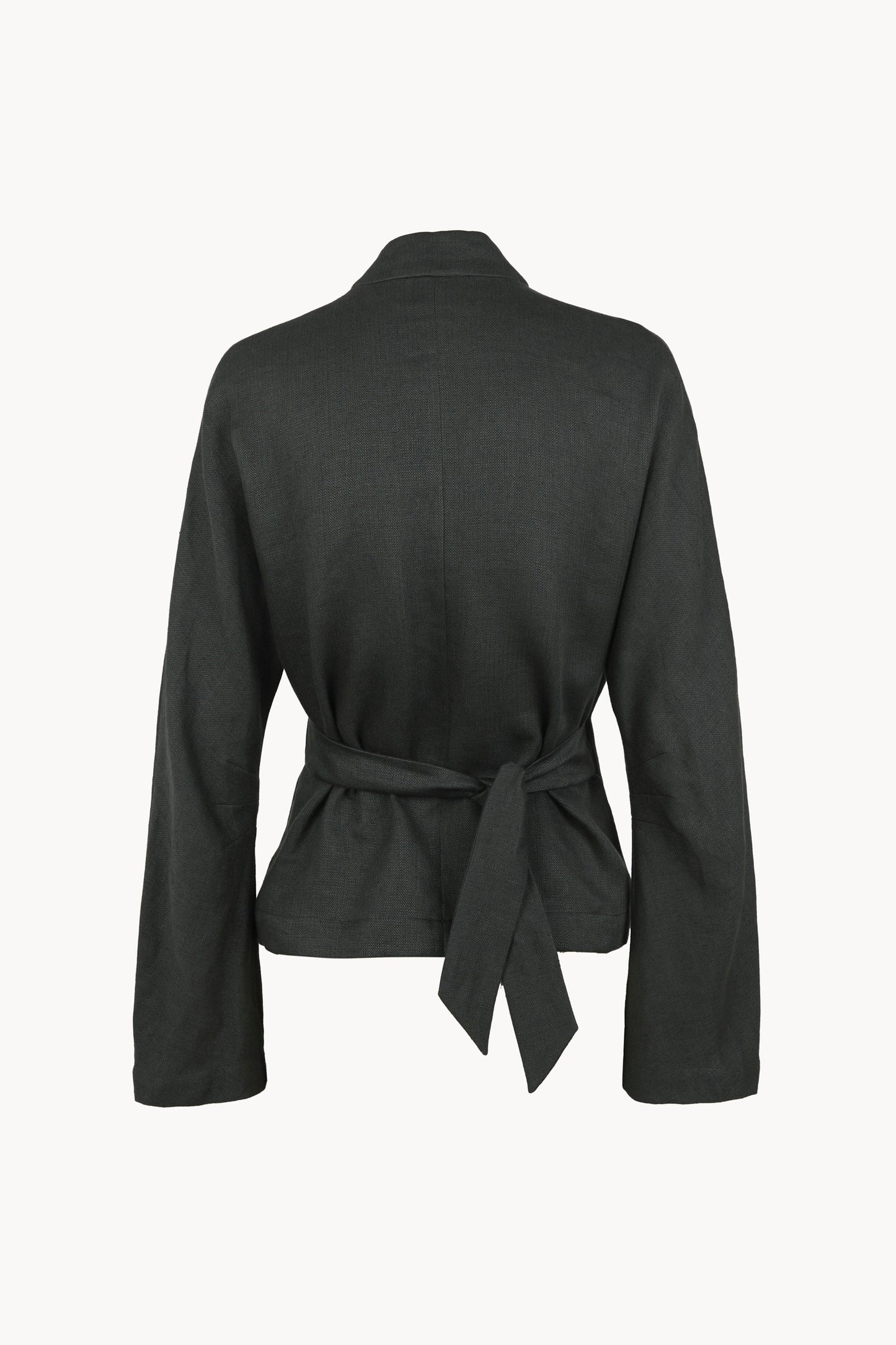 Kyo, ocean green linen and wool jacket