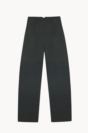 Kyo, ocean green linen and wool trousers