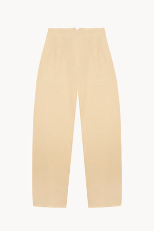 Kyo, sand linen and wool trousers