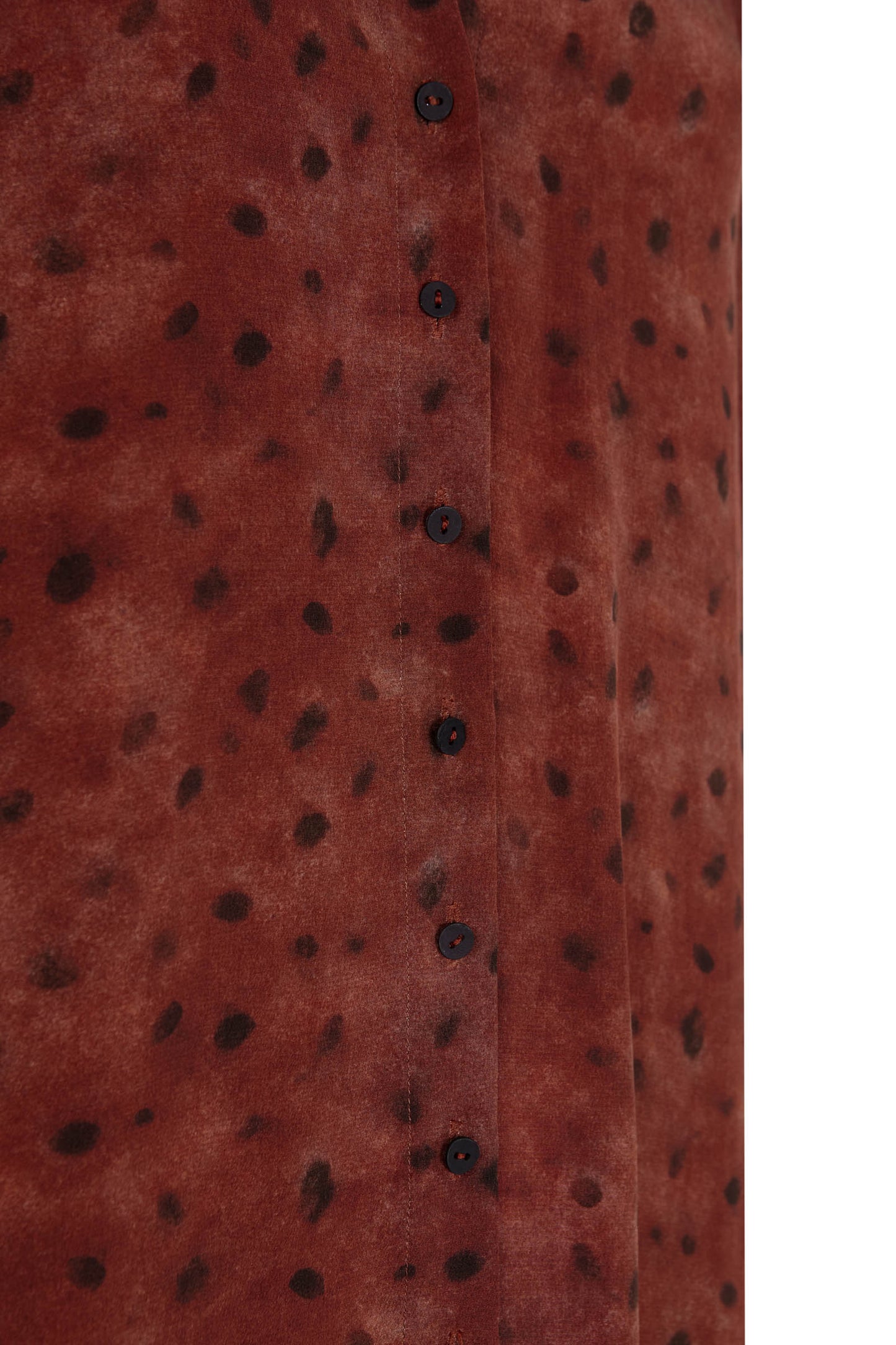 Lady bug, dots print silk dress