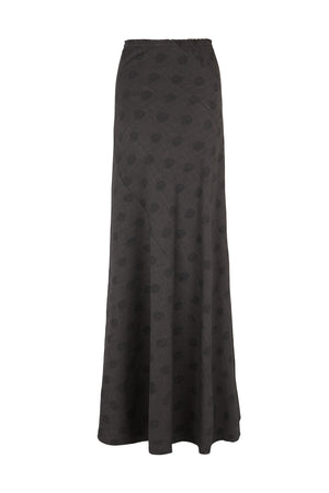 Lala, long polka dot jacquard skirt