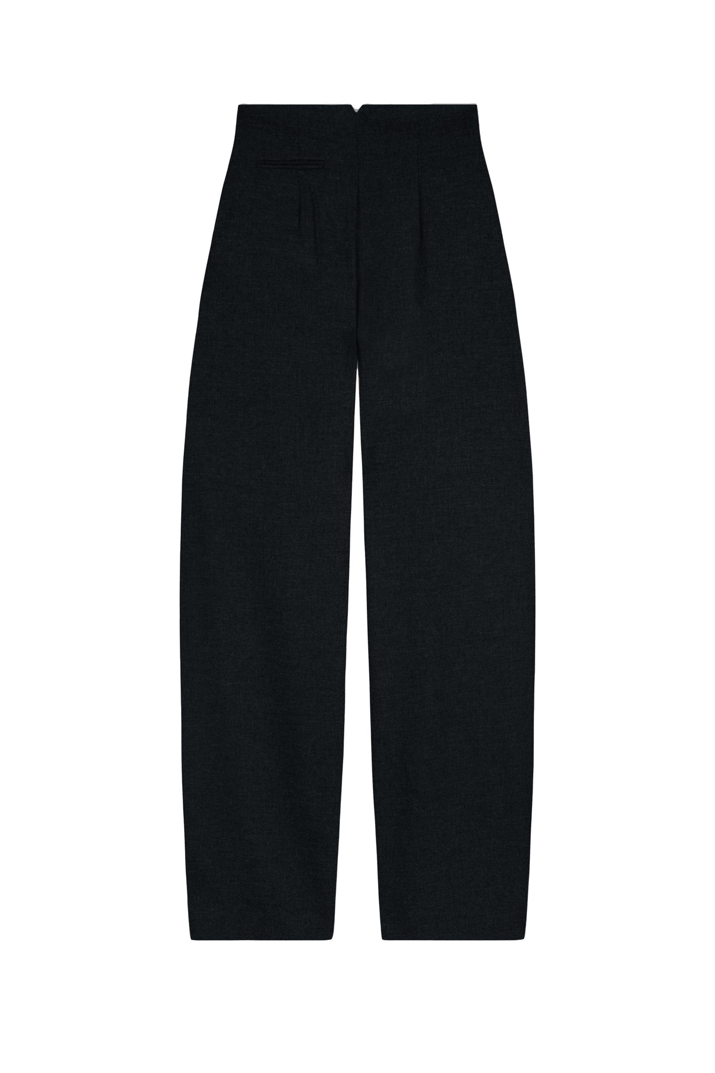 Lanna, black virgin wool and cashmere pants