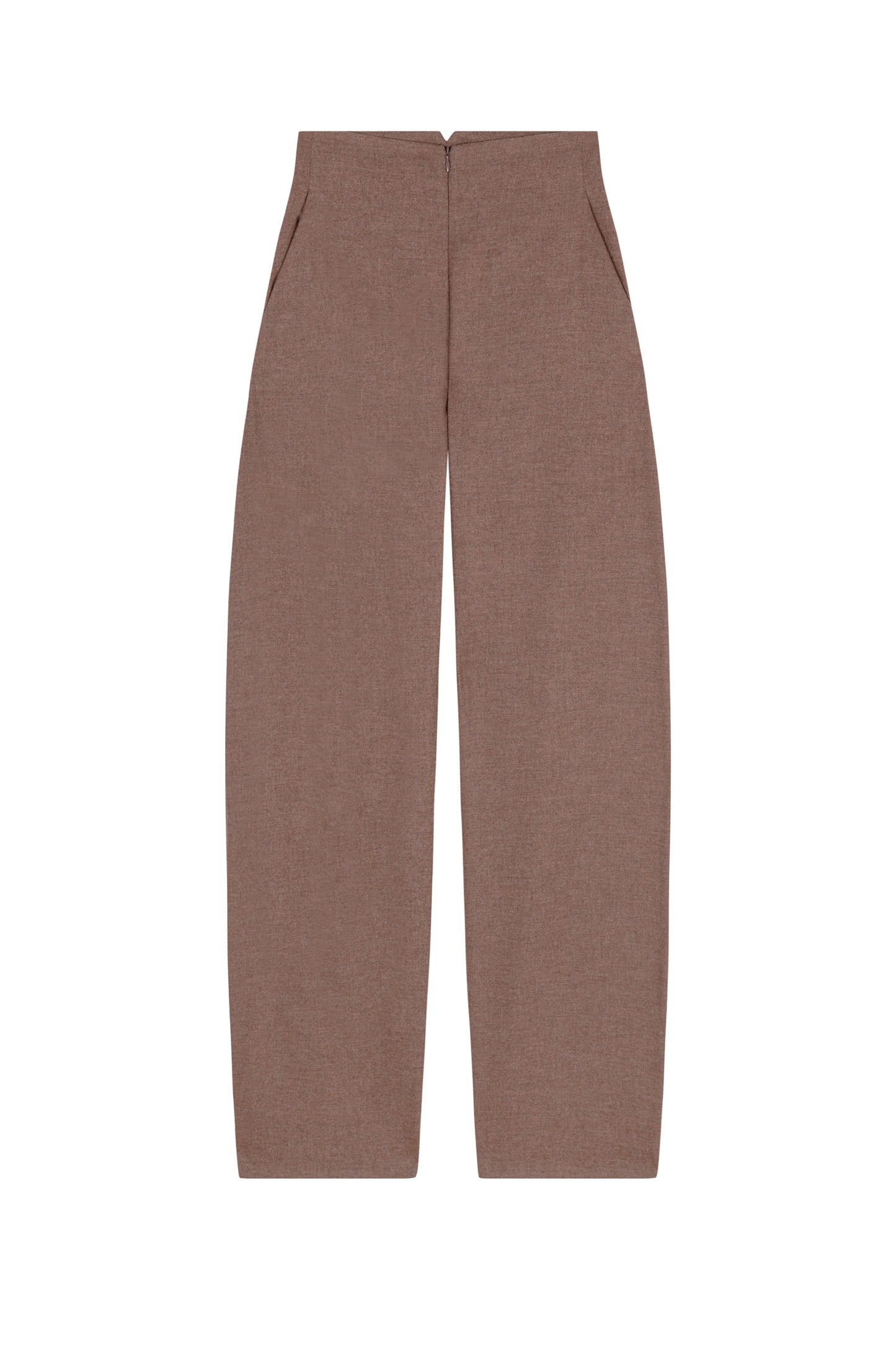 Lanna, cappuccino virgin wool and cashmere pants