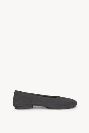 Lara, graphite suede ballerina
