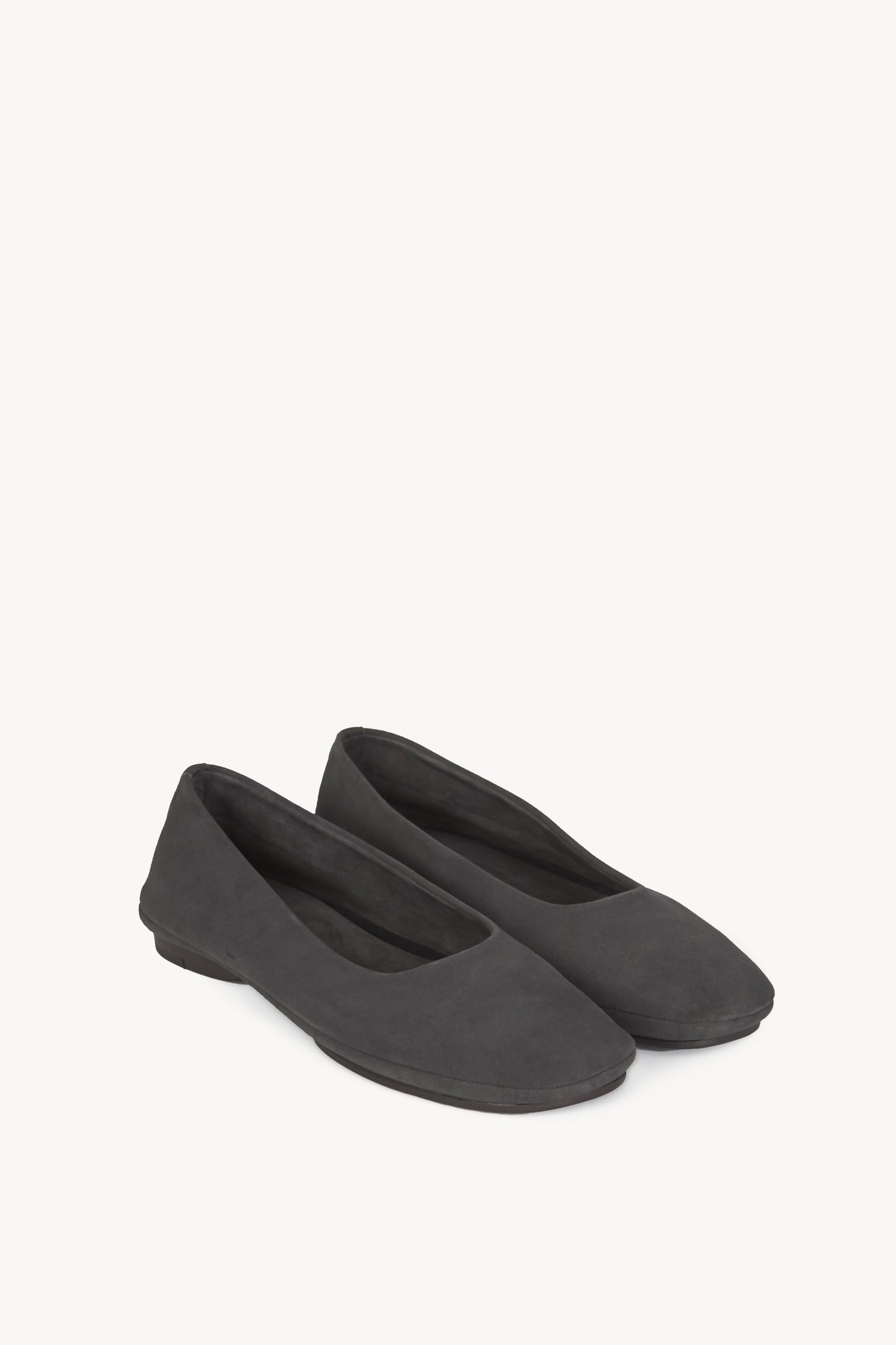 Lara, graphite suede ballerina