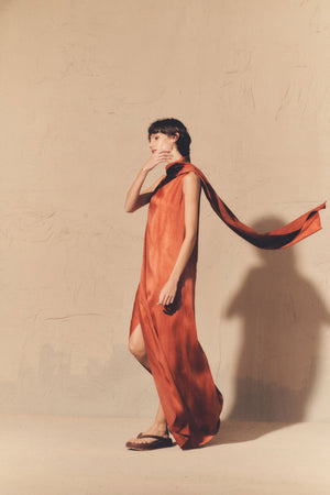 Lava, red maltinto long dress