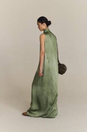 Lava, fade aquamarine long dress