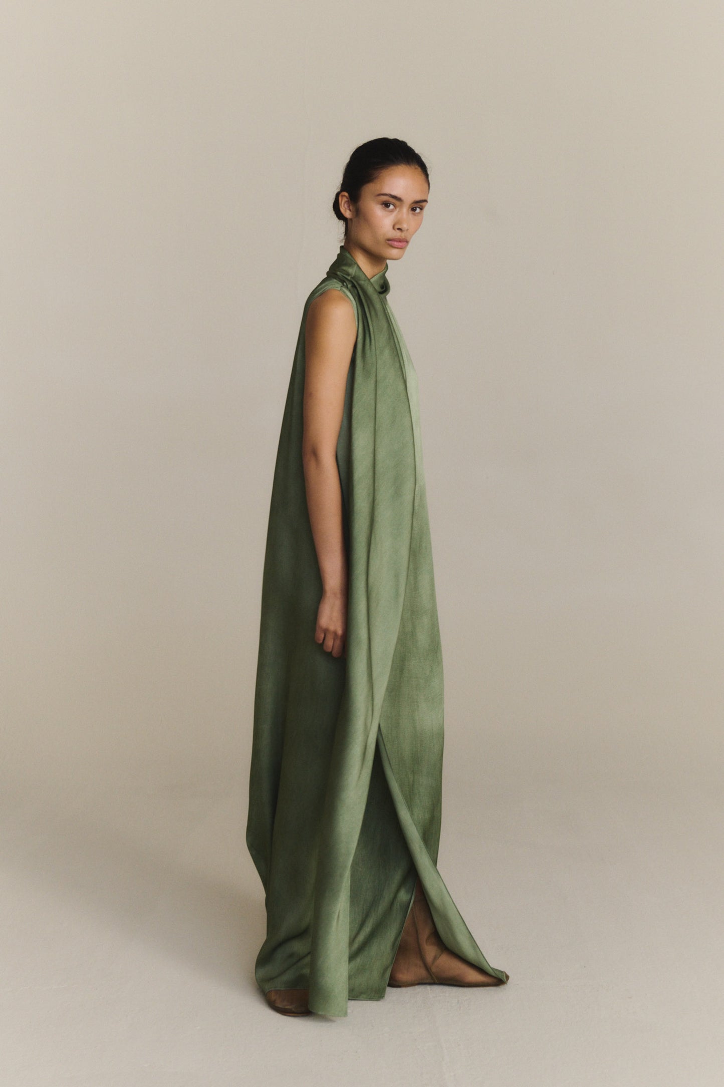 Lava, fade aquamarine long dress