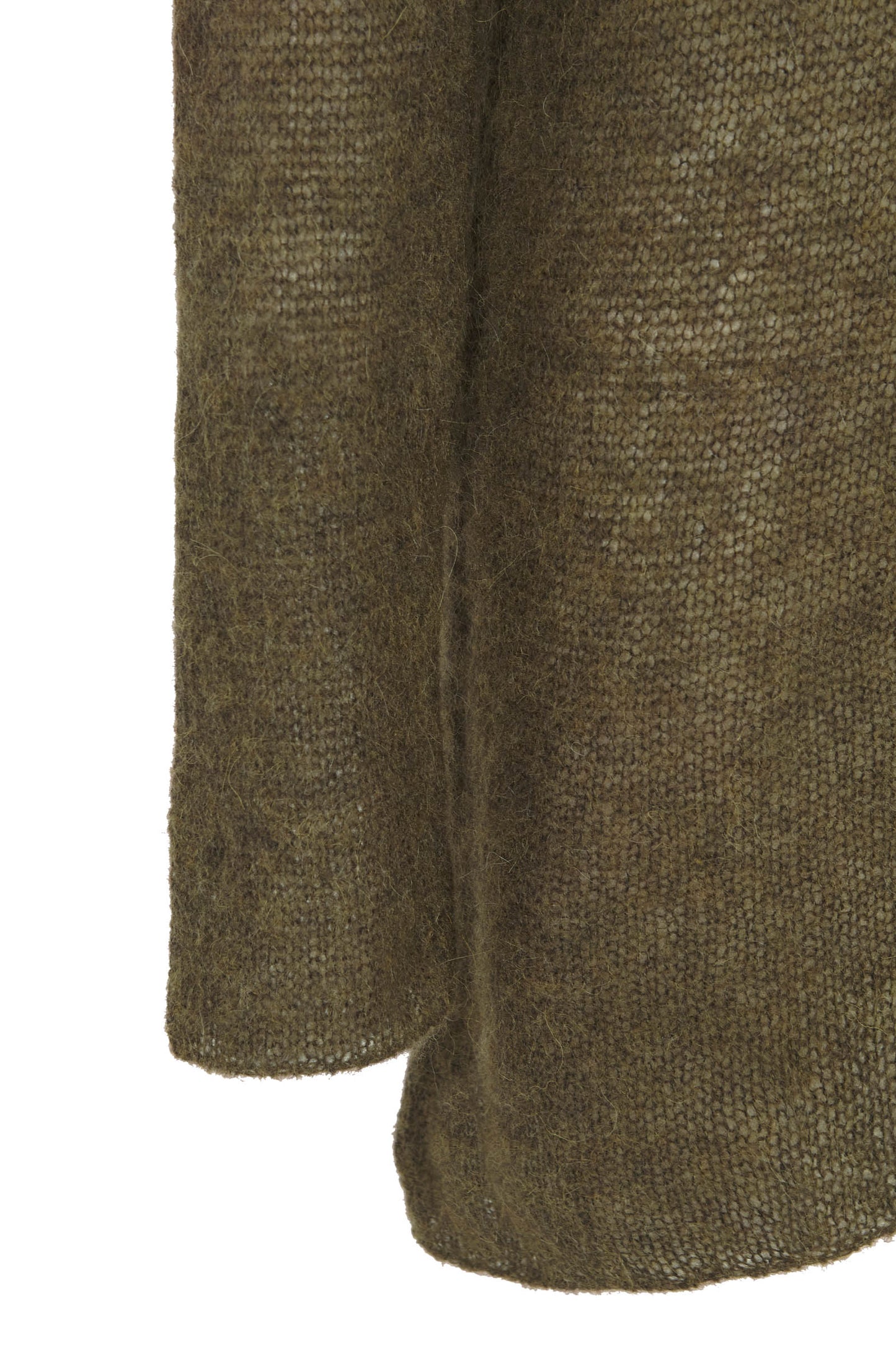 Lena, khaki alpaca, merino wool and silk jumper