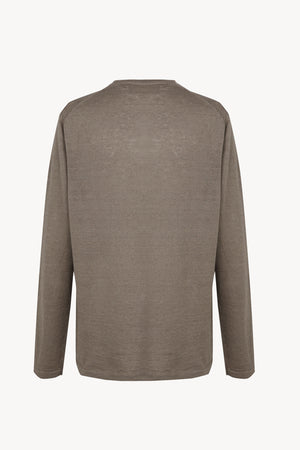 Lian, cardigan de punto de lino vison