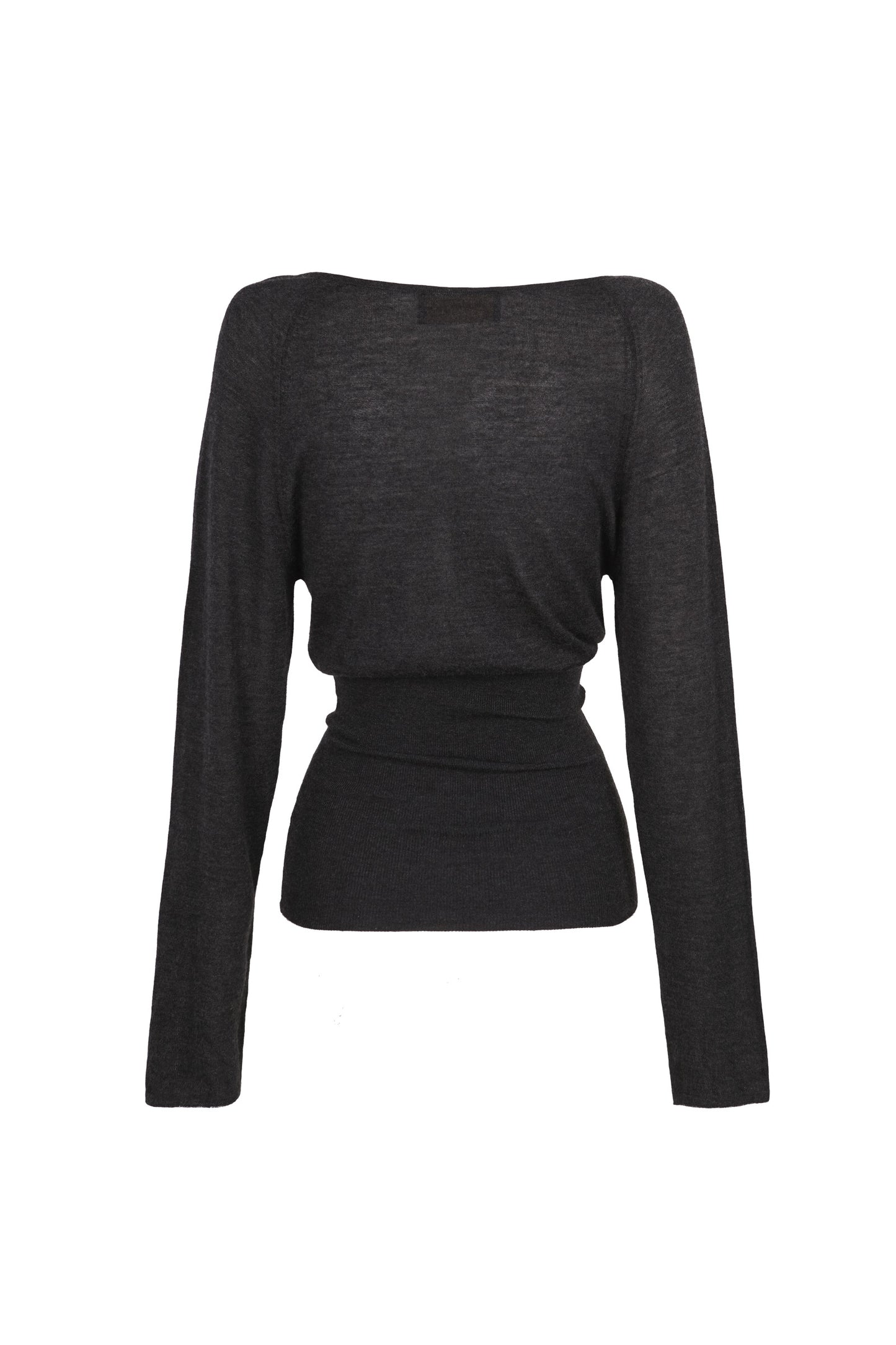 Liana, graphite cashmere top