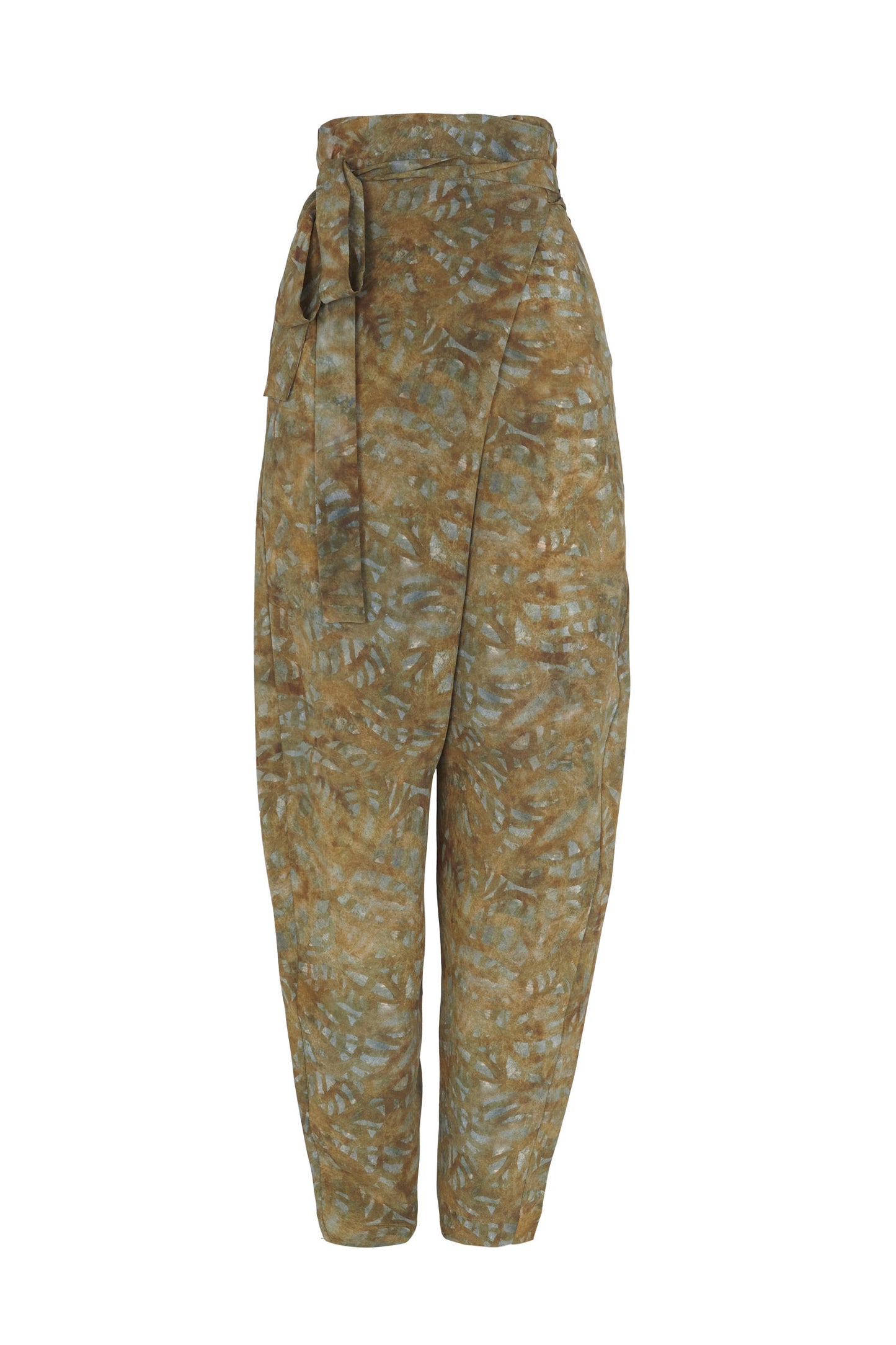 Lil, trap print silk pants