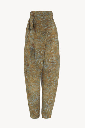 Lil, pantalon de seda trap print