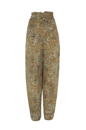 Lil, trap print silk pants