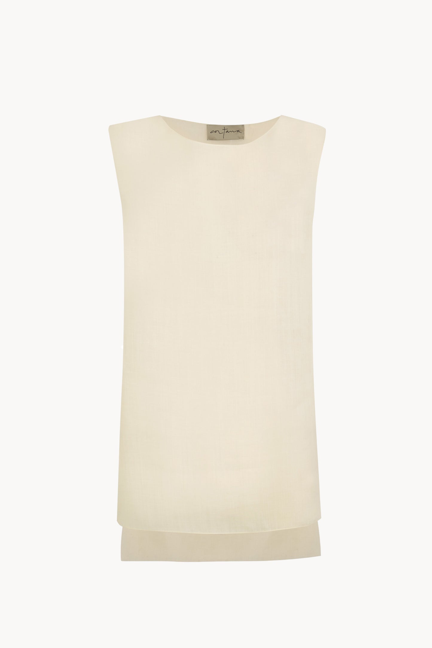 Lil, top de ramio marfil