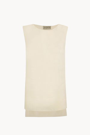 Lil, top de ramio marfil