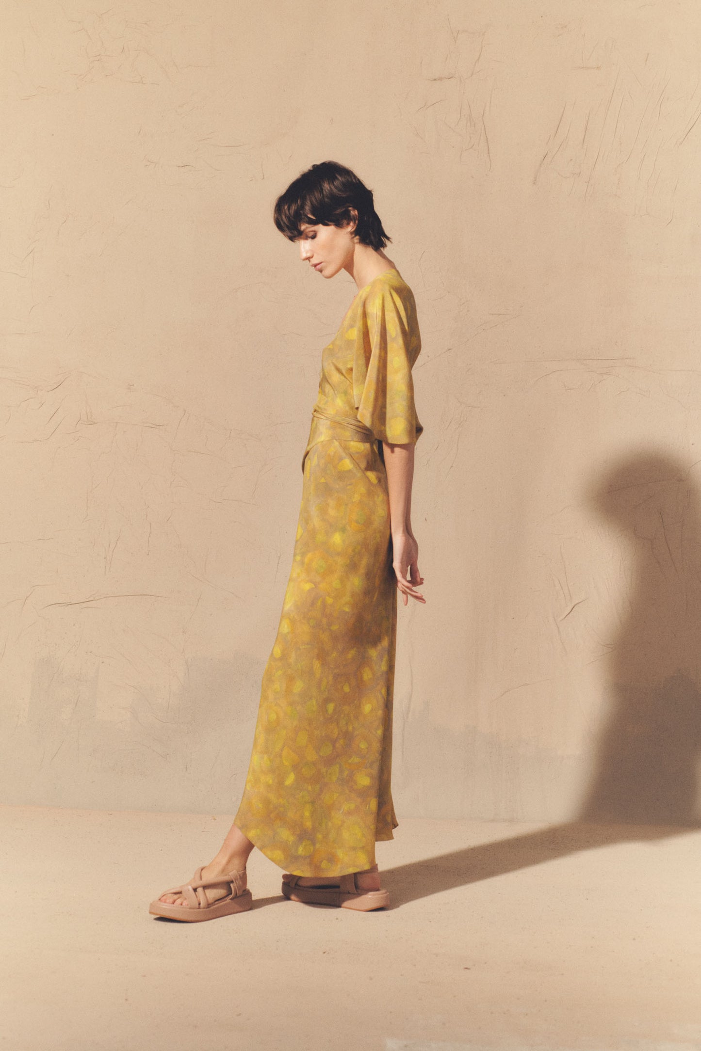 Liliana, lima print silk dress