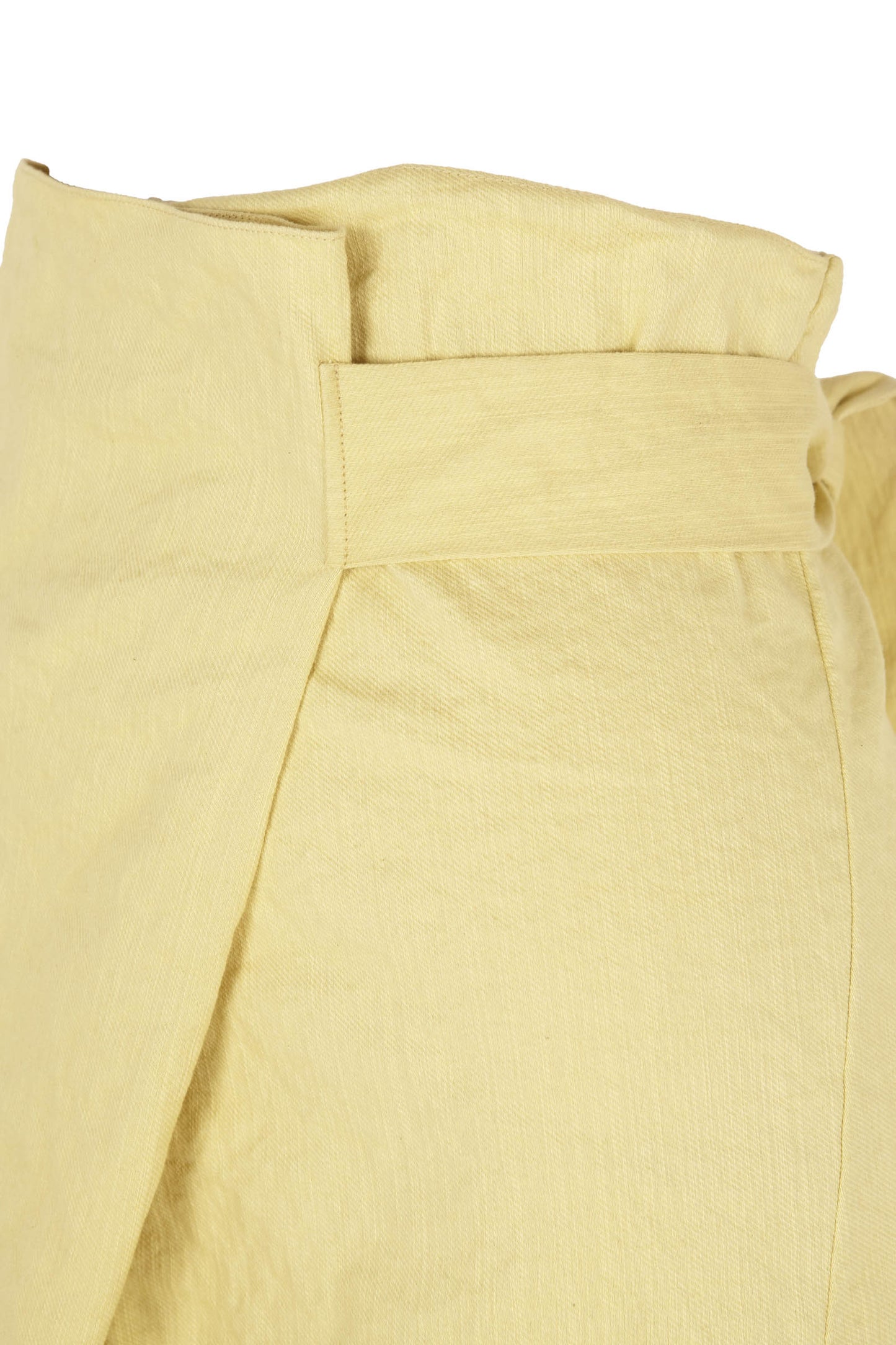 Limon, pantalon de talle alto amarillo claro