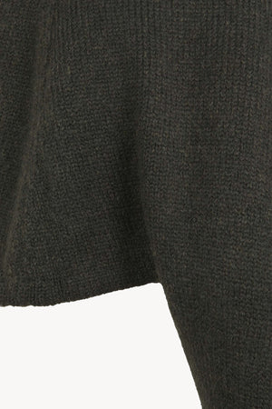 Lina, chaqueta de punto verde oscuro