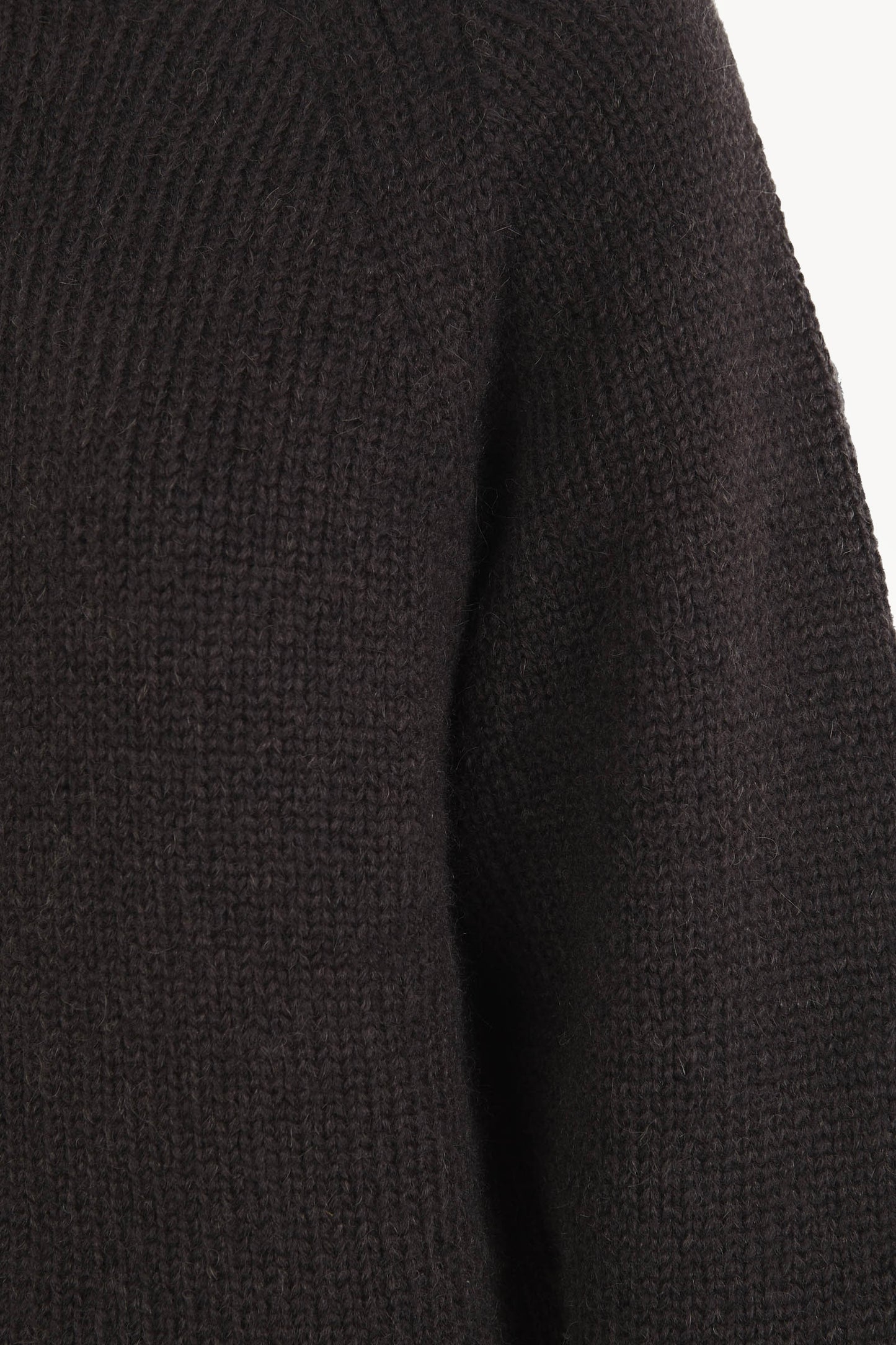 Lina, brown baby alpaca and merino wool jumper